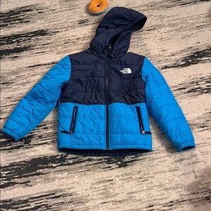 The North Face Navy and Sky Blue Quilted Jacket
